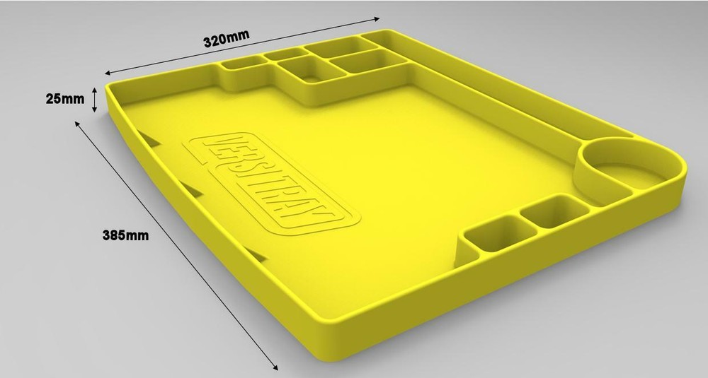 versitray, flexible tool tray, with grip technology
