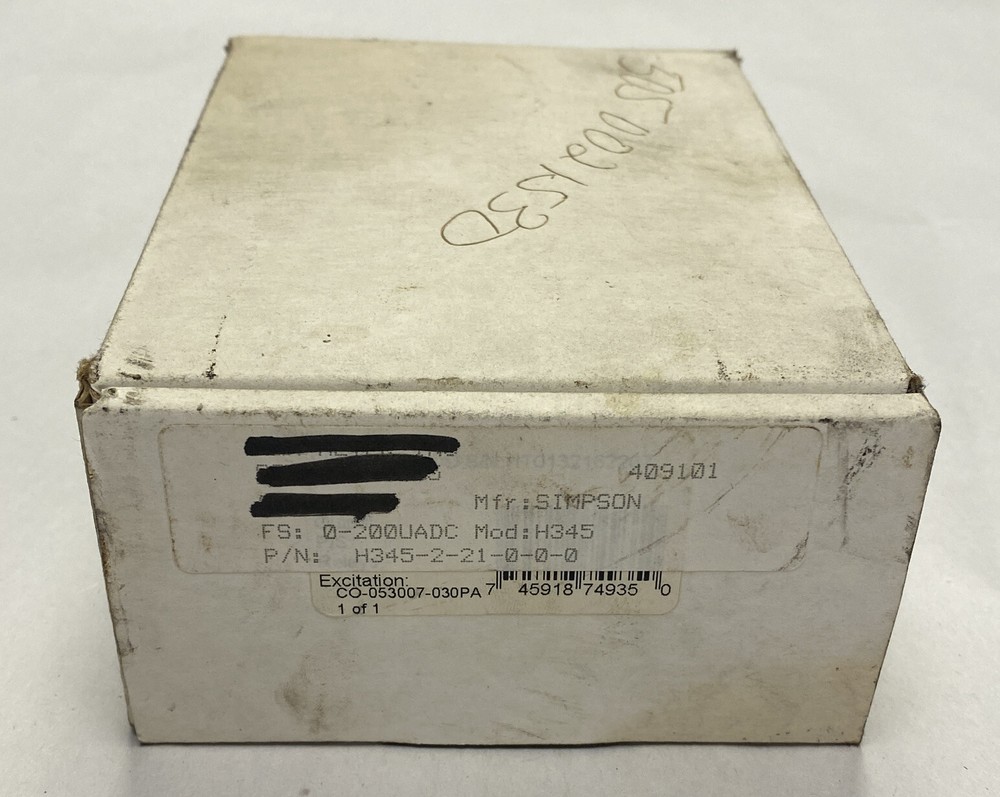 Simpson,H345,Digital Panel Meter NOS