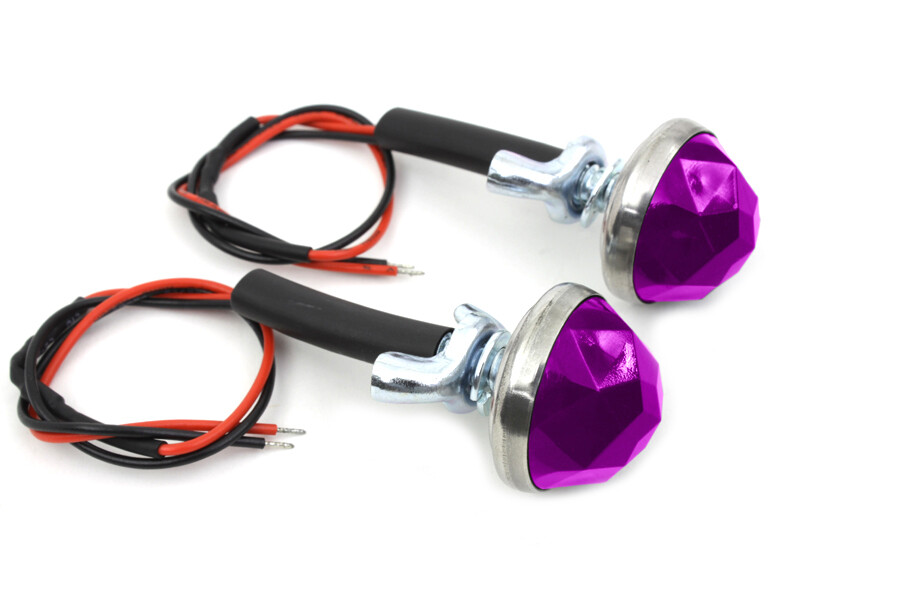 Purple LED Reflector Set for Harley or Custom Application