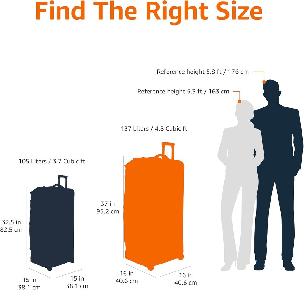 35-inch Large Rolling Duffle Bag with Wheels and Handle