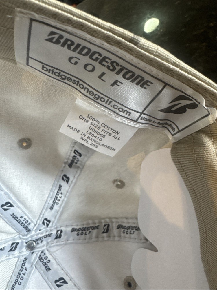 New Bridgestone Golf Oceanside Adjustable Hat/Cap PATTERN: Feathers