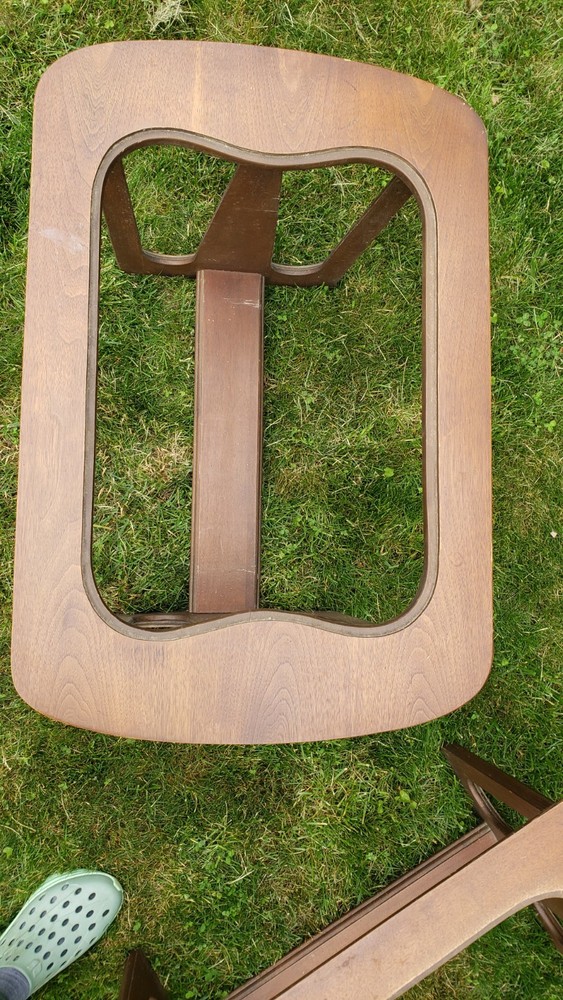 Mid Century Bassett End Side Tables Walnut