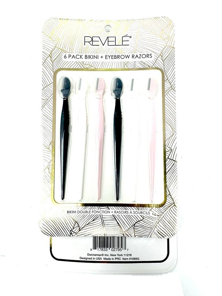 Revele 6 Pk Precision Bikini & Eyebrow Razors
