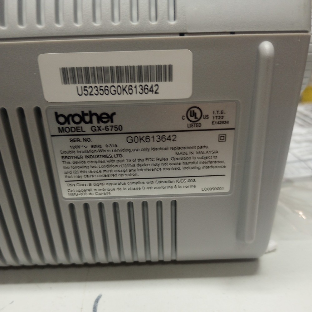 Brother GX-6750 Daisy Wheel Correctronic Electronic Typewriter Tested & Working!