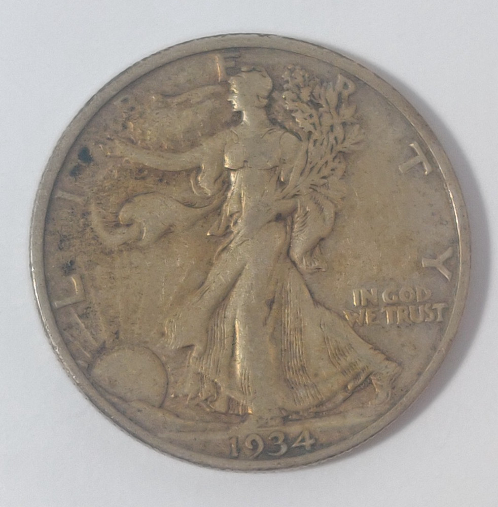 1934-S WALKING LIBERTY HALF DOLLAR