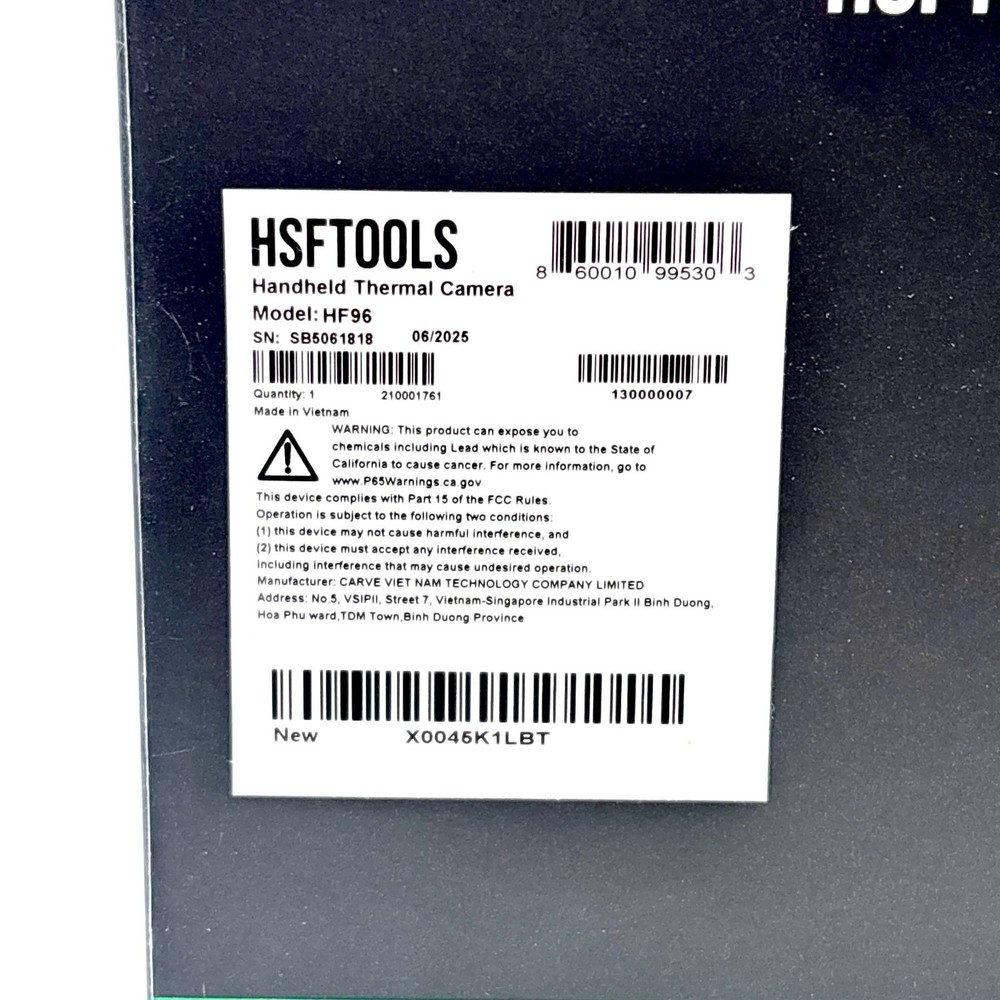 Handheld Thermal Camera HSFTOOLS (96x96 Resolution) - Model HF96