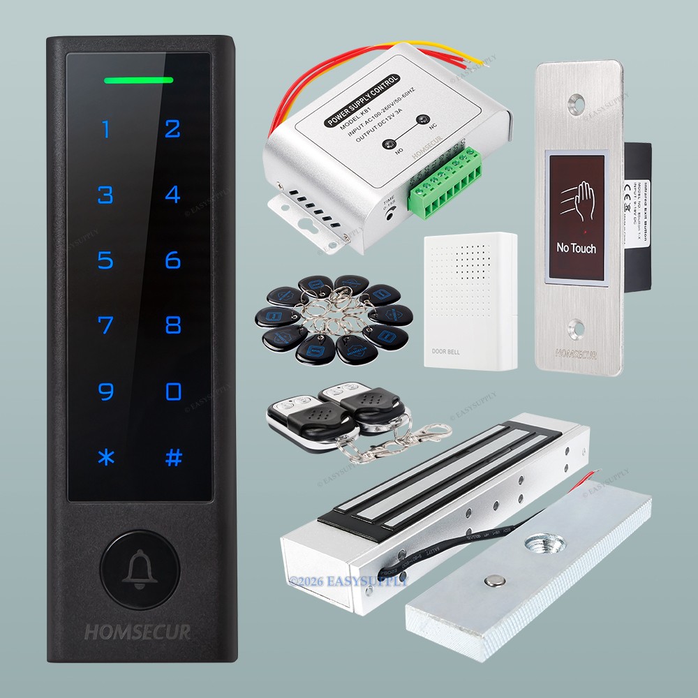 HOMSECUR Weatherproof WIFI RFID Access Control Set Lock APP Unlock