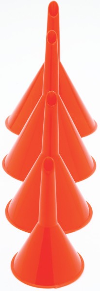 Performance Tool 1144 Funnel; Round; Red; Plastic; 4 Pieces
