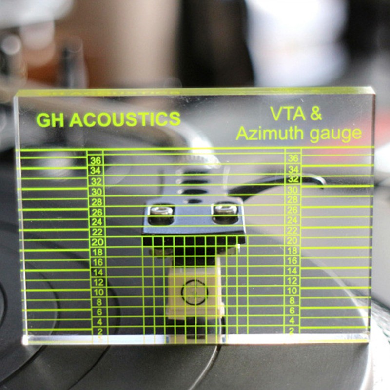 Phonograph Tonearms VTA Azimuth Gauge Alignment Block Turntables Ruler Headshell