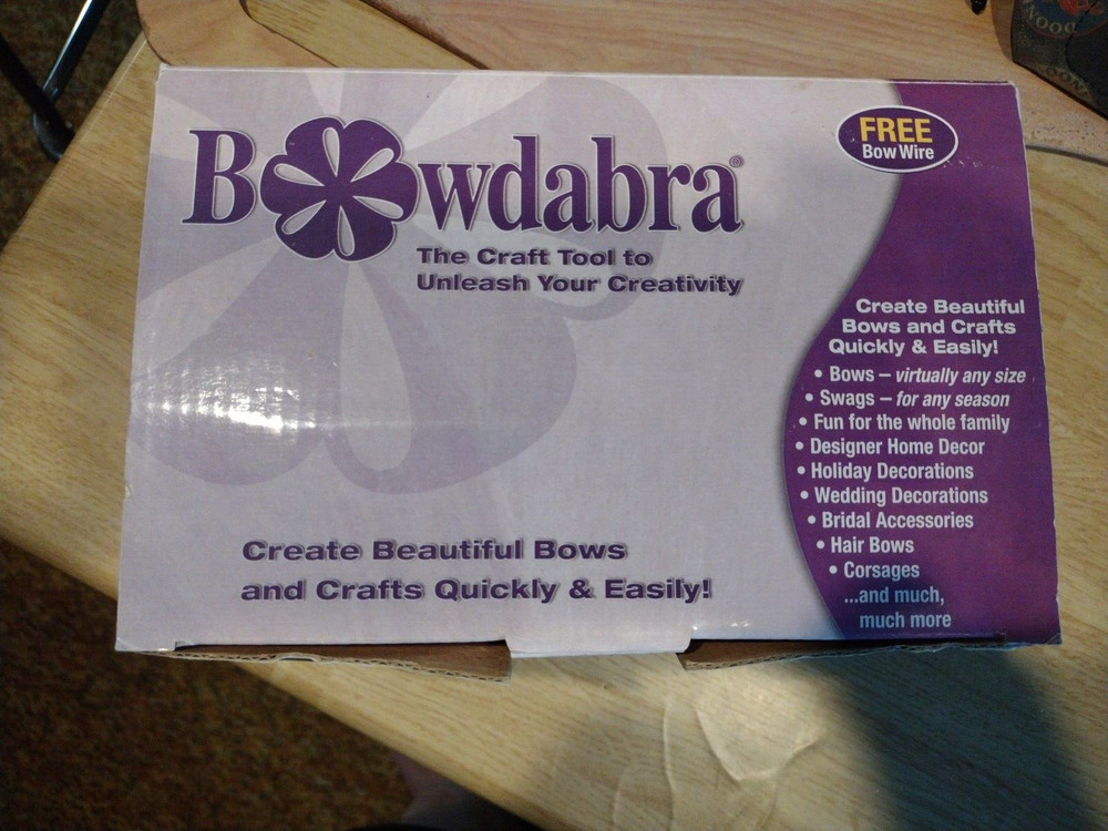Bowdabra - Bow Maker Craft Tool Complete - Ribbon - VHS - Instructions - Wire
