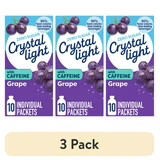 Drink Mix with Caffeine 10 Packets Grape Zero Sugar 3 Pack