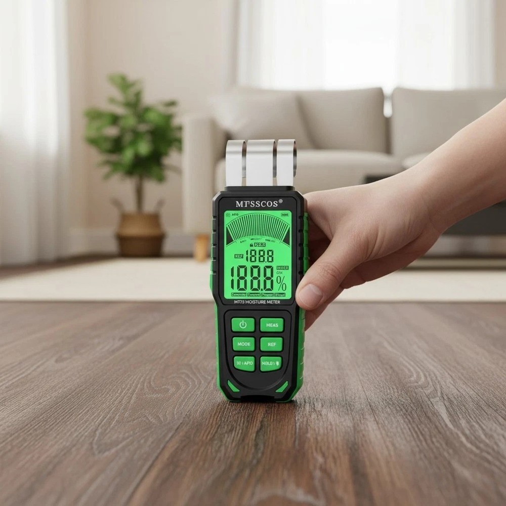 Pinless Digital Moisture Meter for Home and Professional Use with LCD Display