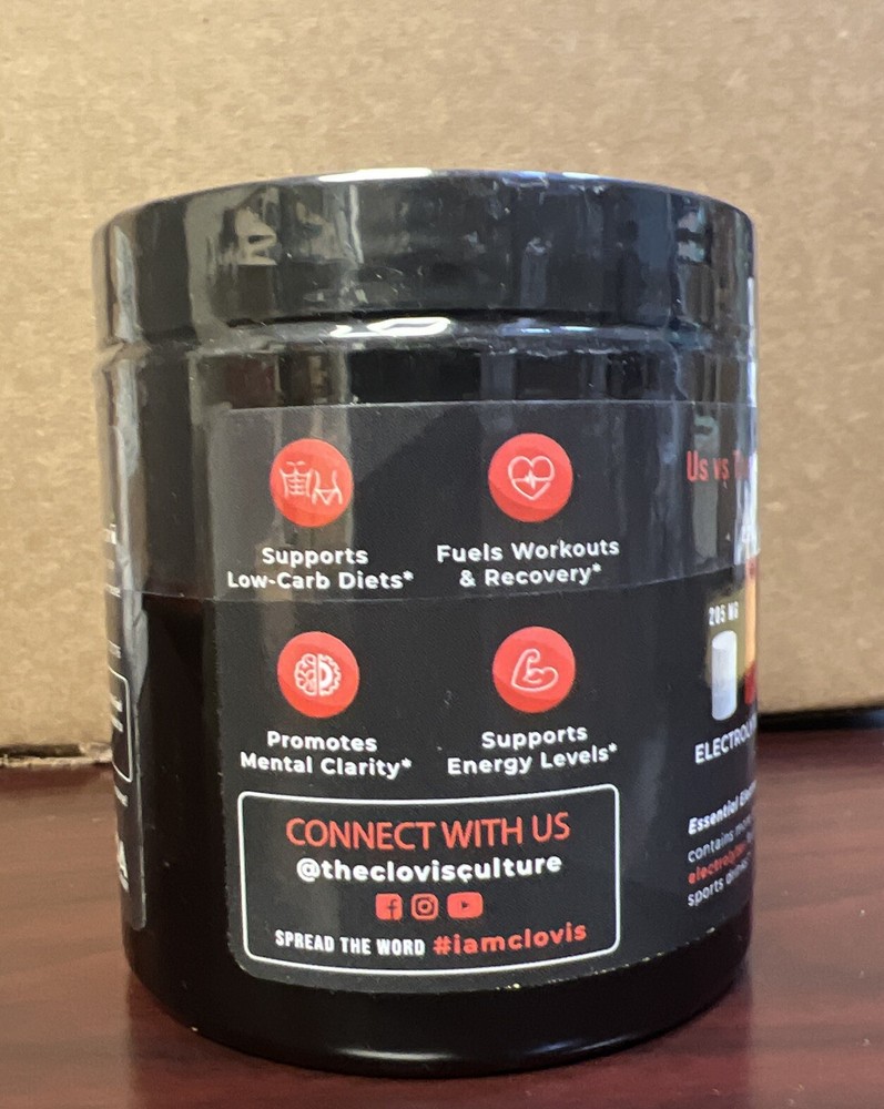 Clovis Essential Electrolytes HYDRATION DRINK MIX Cherry Limeade 30 Servings NEW