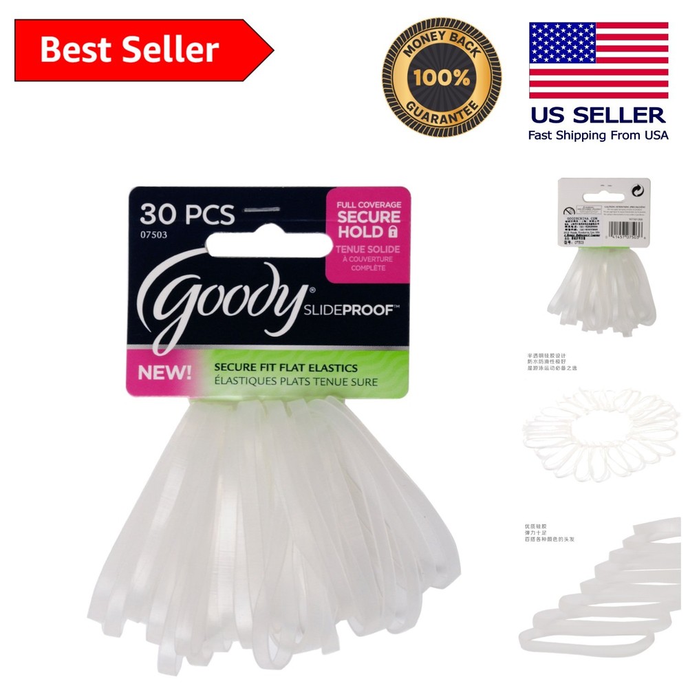 30 Count Clear 4mm Latex Polyband Elastics - Secure & Versatile Craft Must-Have