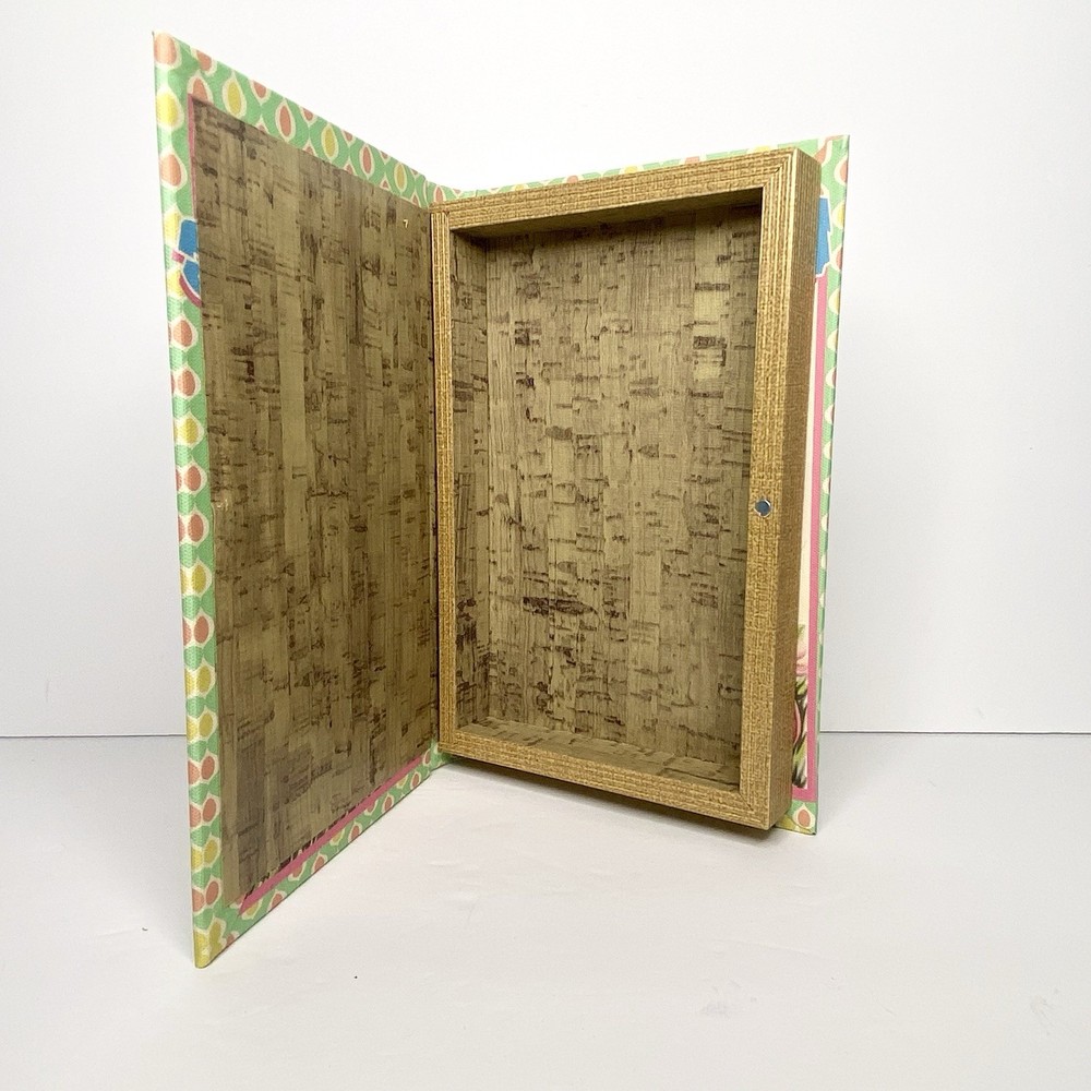 Book Shaped Box • Easter Bunny• Vintage Look • Faux Book