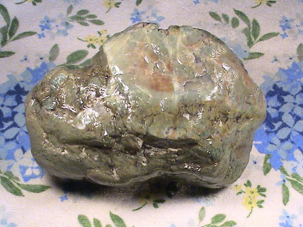 Green Chalcedony Jasper Agate, Solid Rough Lapidary Rock, 5 LBS, 8 OZ, #352