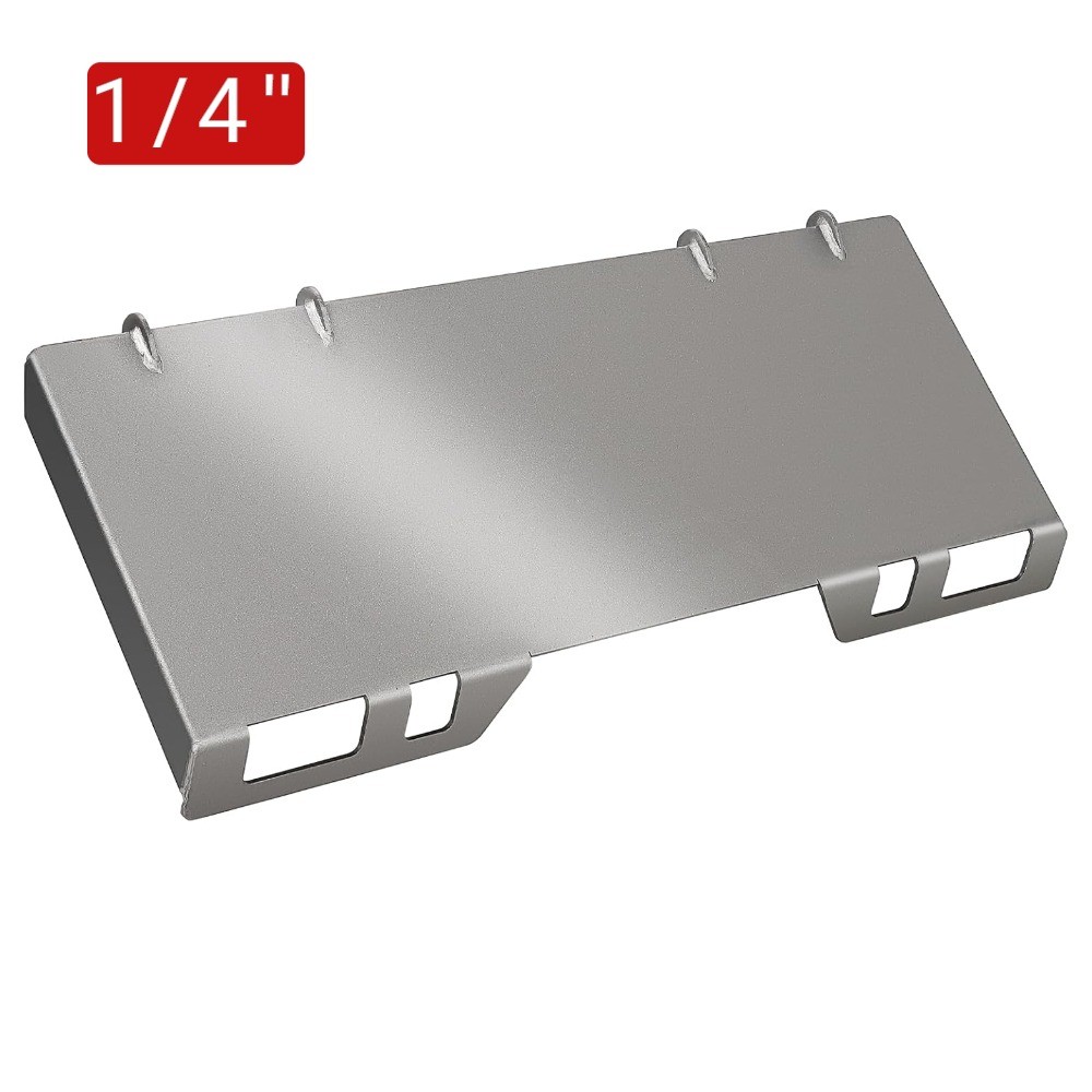 Universal 1/4 Quick Tach Attachment Skid Steer Mount Plate Adapter Loader