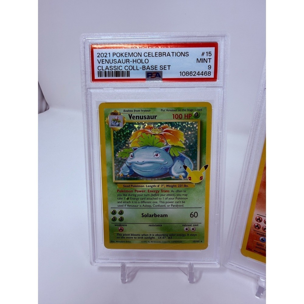 PSA 9 Mint Pokemon Celebrations Charizard Blastoise Venusaur Big 3 Set Bundle