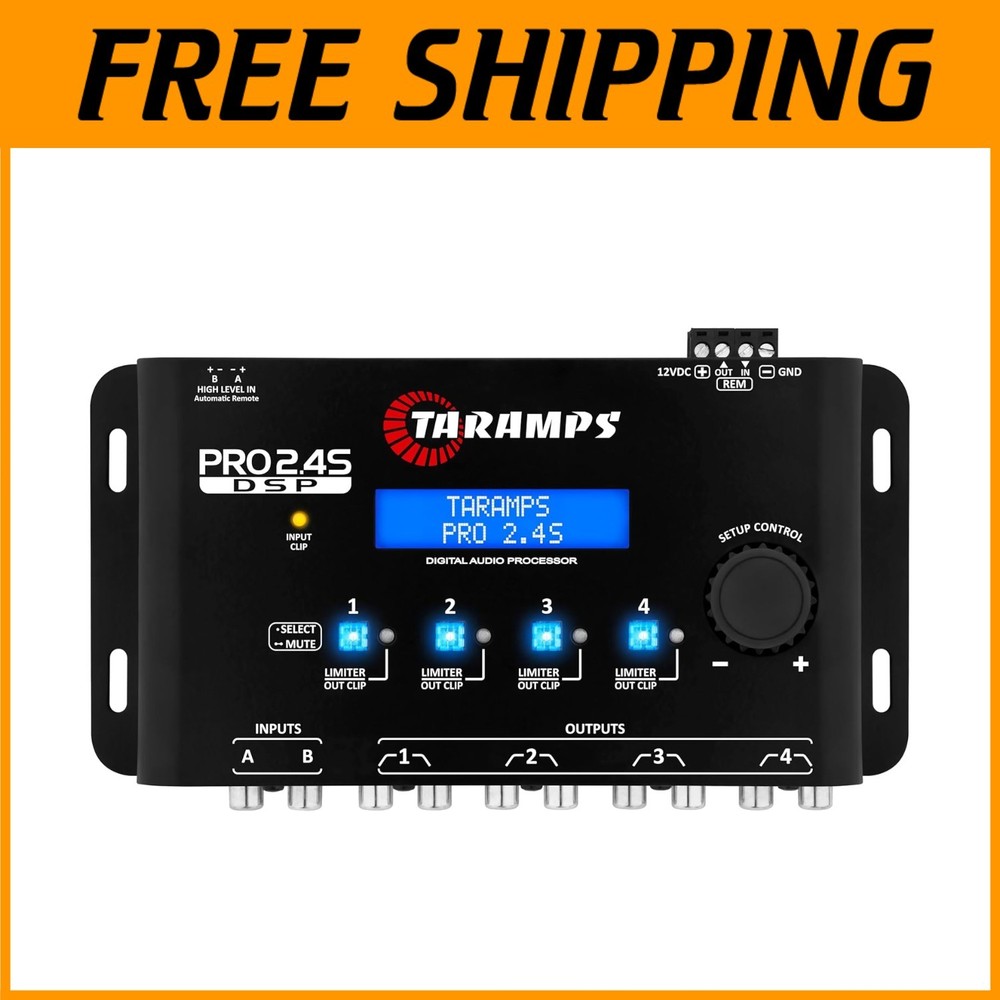 Full DSP Crossover & Equalizer - Pro 2.4S 4-Channel Out