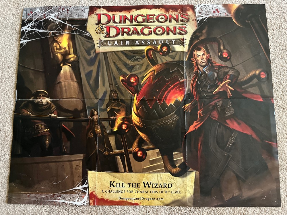 DUNGEONS & DRAGONS LAIR ASSAULT KILL THE WIZARD POSTER 2012