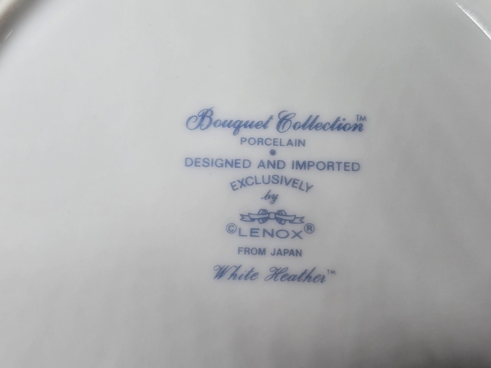 Lenox White Heather 5 Piece Place Setting