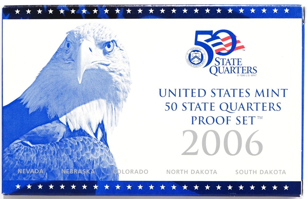 2006 State Quarter Proof Set w/ Box & COA