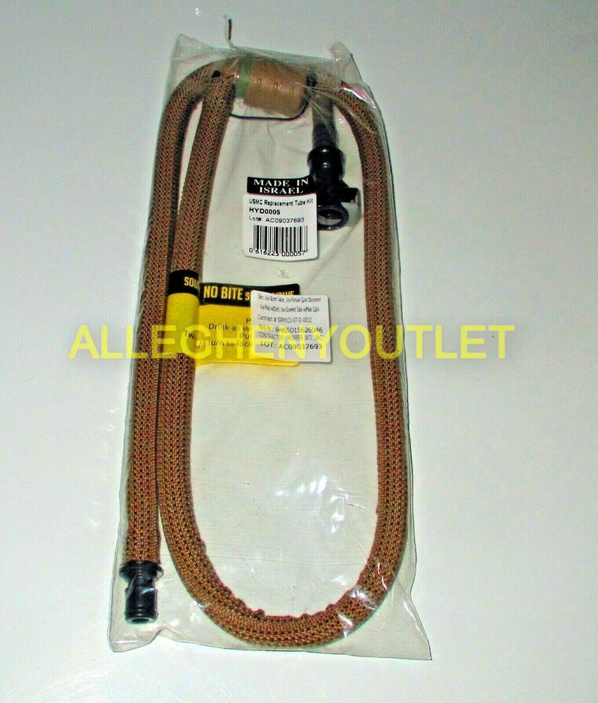 USMC MILITARY SOURCE COYOTE HYDRATION SYSTEM REPLACEMENT TUBE KIT HYD0005 NIB