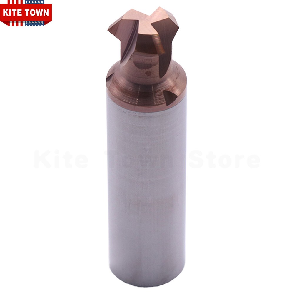 3 Flute Solid Carbide Picatinny Rail Form Tool, End Mill Cutter - TiSiN Coated