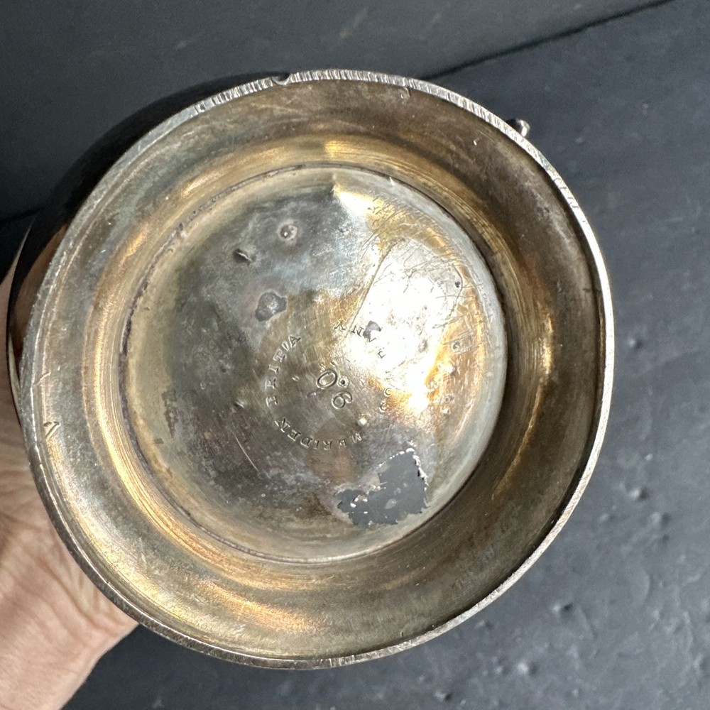 Rare Fine Quality Silverplate Maple Syrup #R28