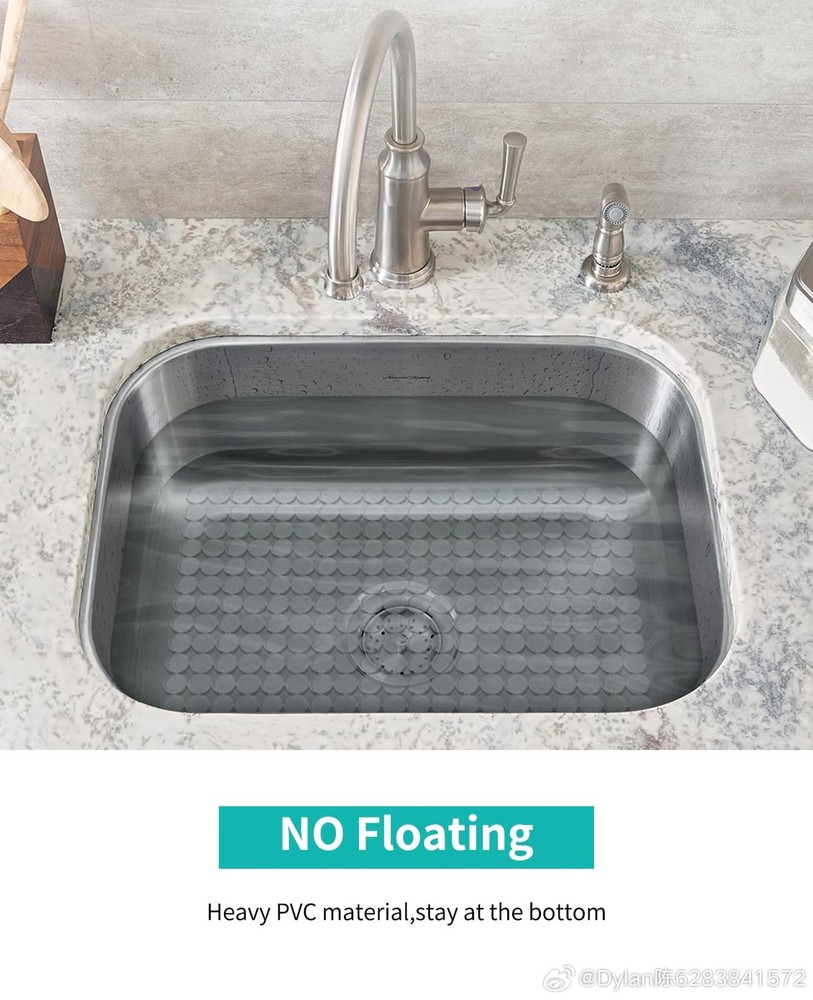 Bligli 2-Pack Kitchen Sink Mat: PVC Adjustable Sink Protector | Sink liner Pa...