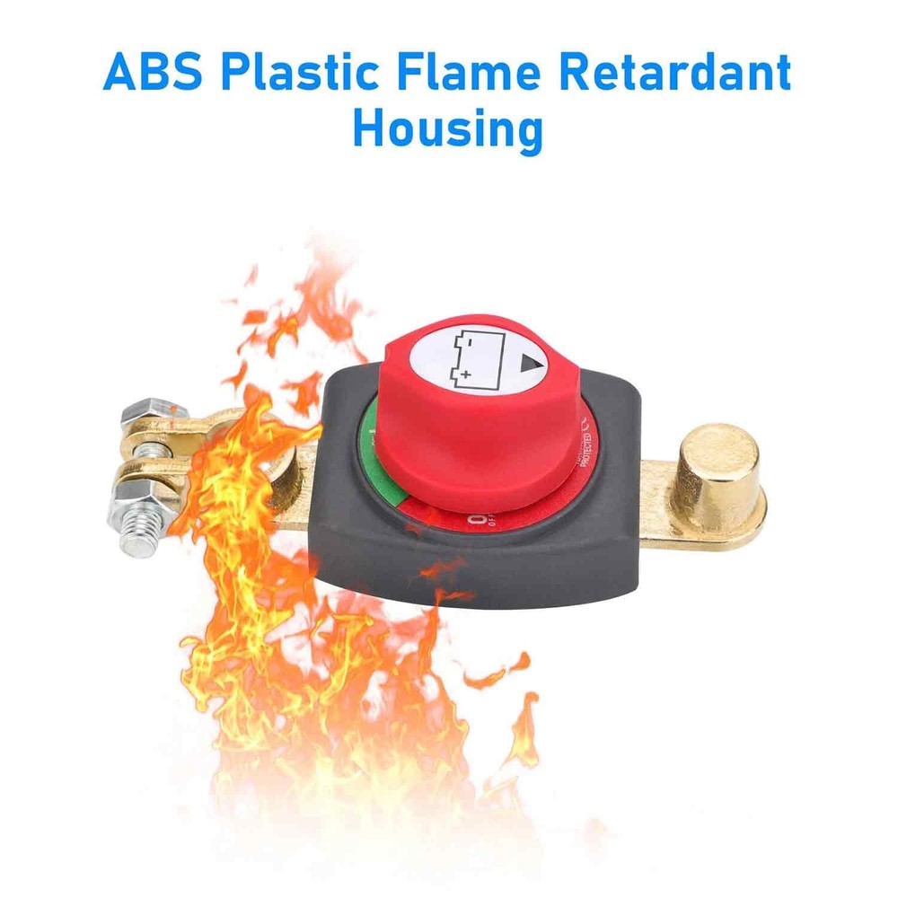 Top Post Battery Disconnect Switch 12-48V Marine Battery Cut-Off Switch Isolator