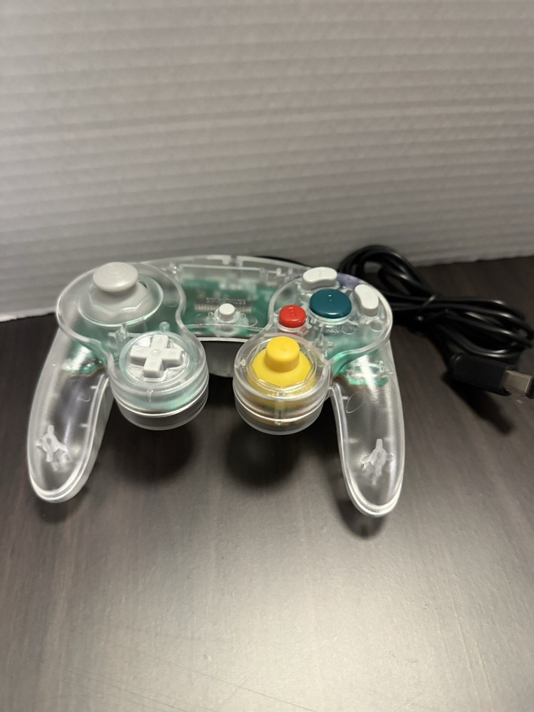 Clear Wired NGC Controller Gamepad For Nintendo GameCube GC & Wii U Console
