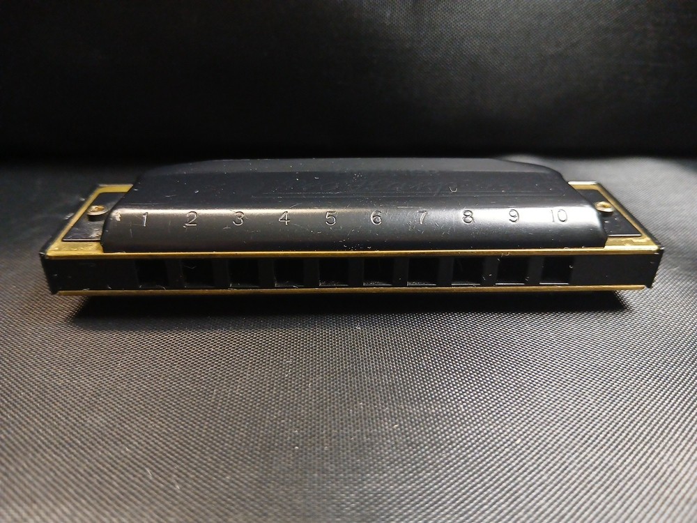 Hohner Pro Harp MS Bb Harmonica Germany 10 Hole Diatonic Black