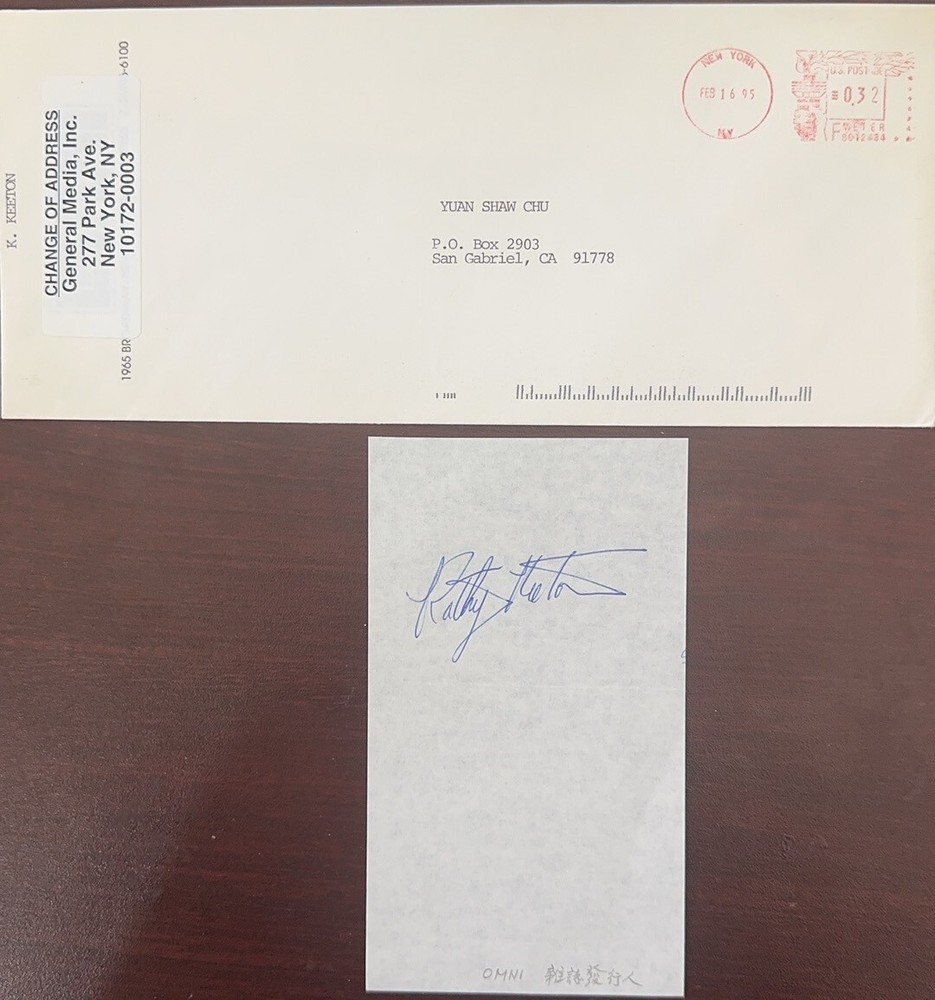 KATHY KEETON REAL Hand Signed Autographed CARD O-027