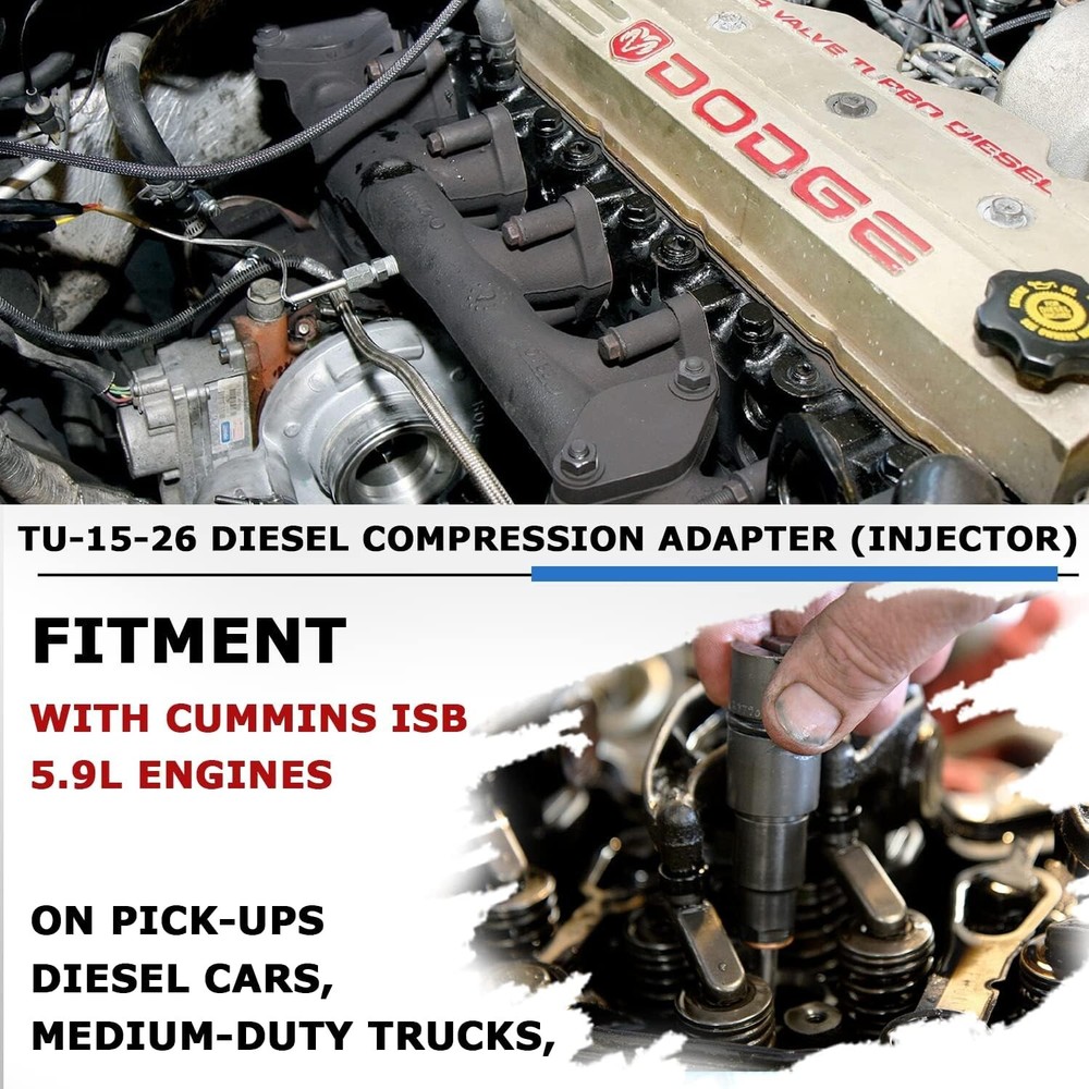 TU-15-26 Diesel Compression Adapter fit for Cummins 1998-2002