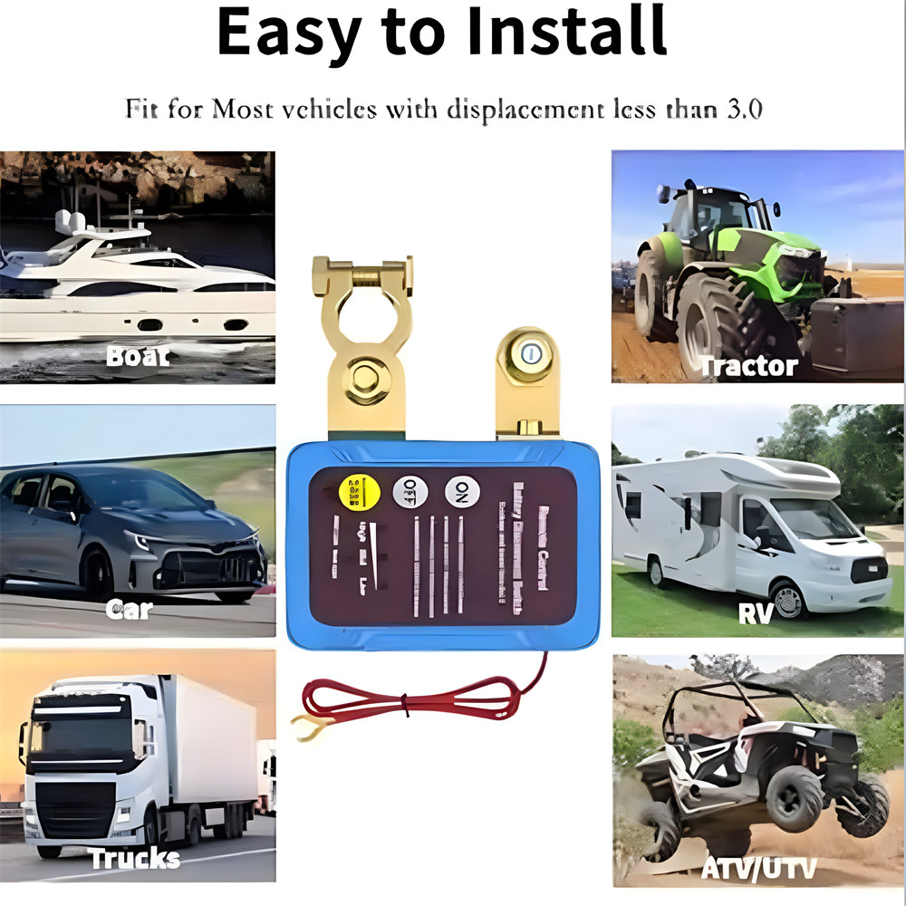 Remote Battery Disconnect Switch Kill Switch Automotive Cut Off Switch For Car