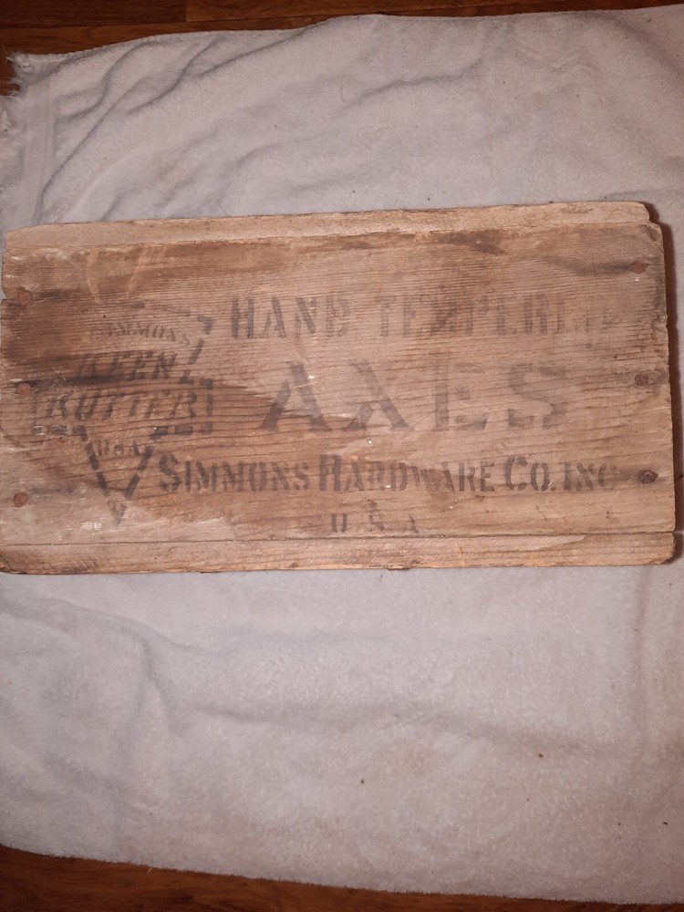Simmons Keen Kutter Axe Wooden Box