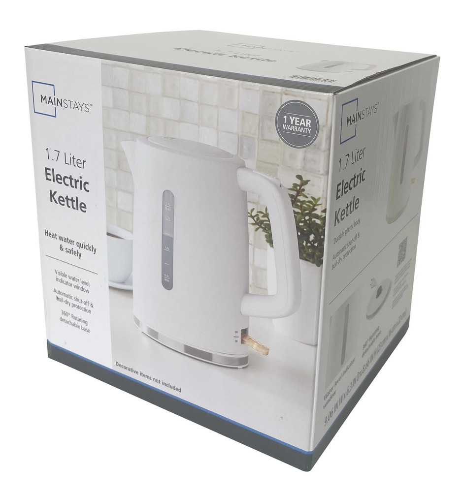 1.7L Electric Kettle, Auto Shut-Off