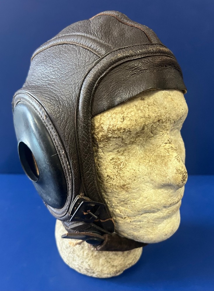 USMC/USN AVIATOR LEATHER FLYING HELMET-GOATSKIN-