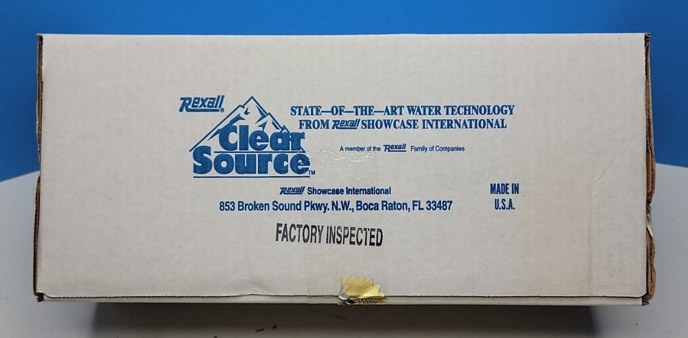 Rexall Clear Source WF-6822 Sink Countertop Water Filter.