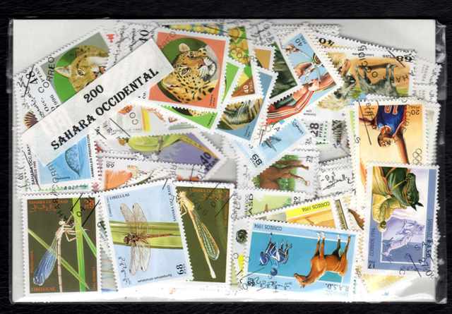 Western Sahara 200 Different Stamps