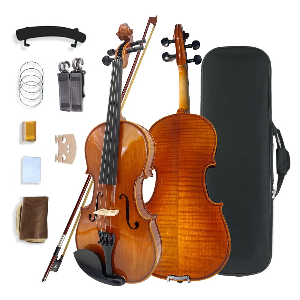 Advanced Beginner 4/4 Violin Outfit Hardshell Case Bow Adults New Nice
