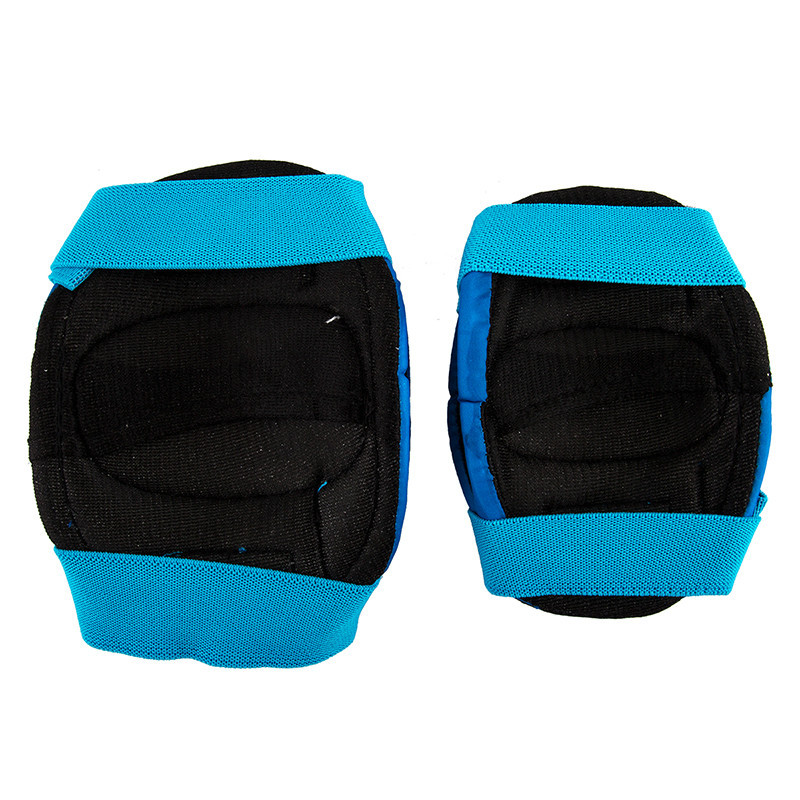 Kidzamo Bicycle Elbow/Kneepad Set- Blue/White/Black Stars
