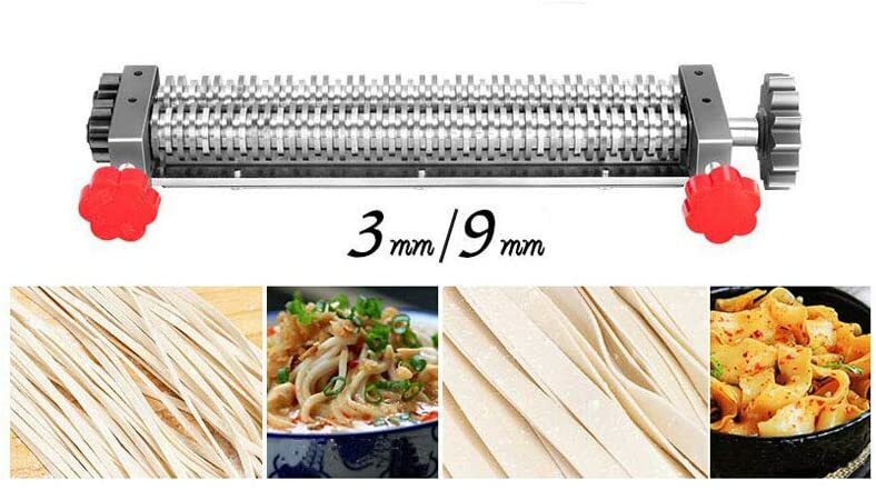 110V Commercial Pasta Maker Pasta Press Maker Noodle Roller Machine Width3mm/9mm