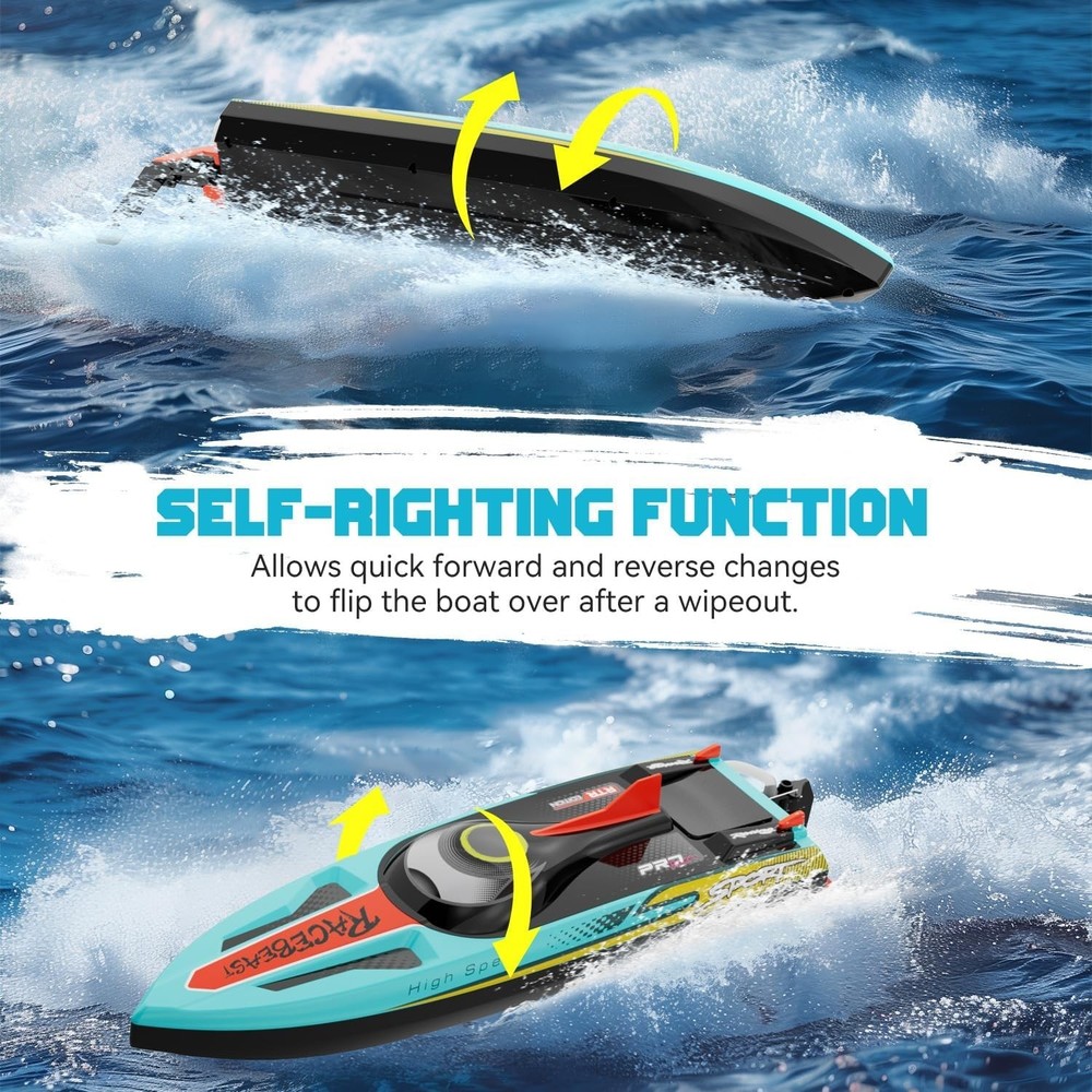 19" Racing Boat with LED Lights & Fishing Function