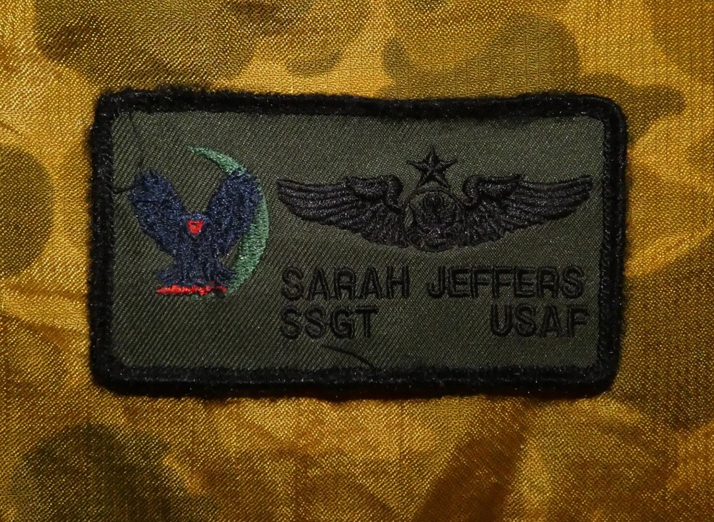 Original USAF 9th Special Operations Sqdn Name/Qualification Patch (hook back)