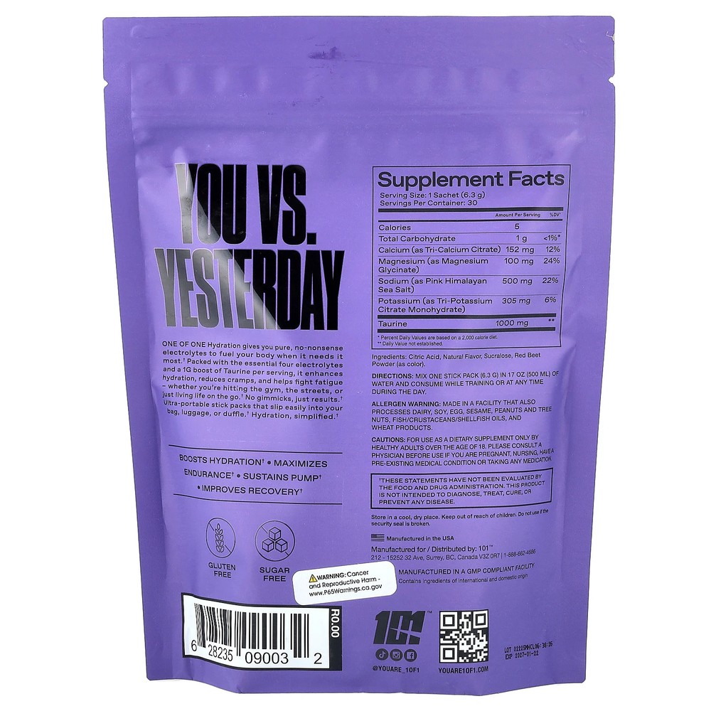 Hydration, Cherry Limeade, 30 Sachets, 6.67 oz (189 g)