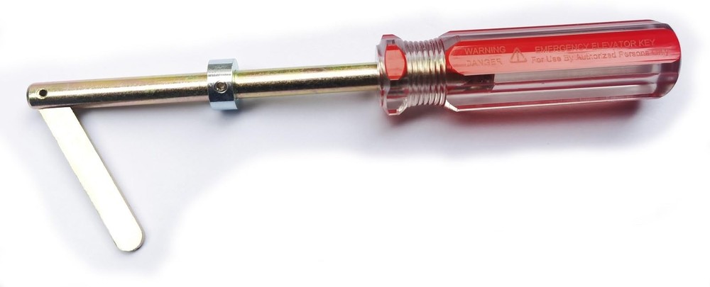 Elevator Drop Key Elevator Door Key Emergency Key with Handle… 1 Red