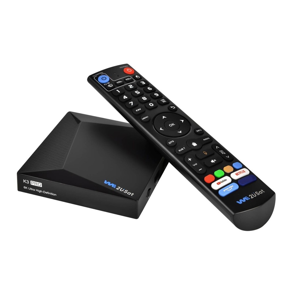 We2USat K3 PRO Android Smart TV Box 2026 Latest Version 6K Ultra High-Definition