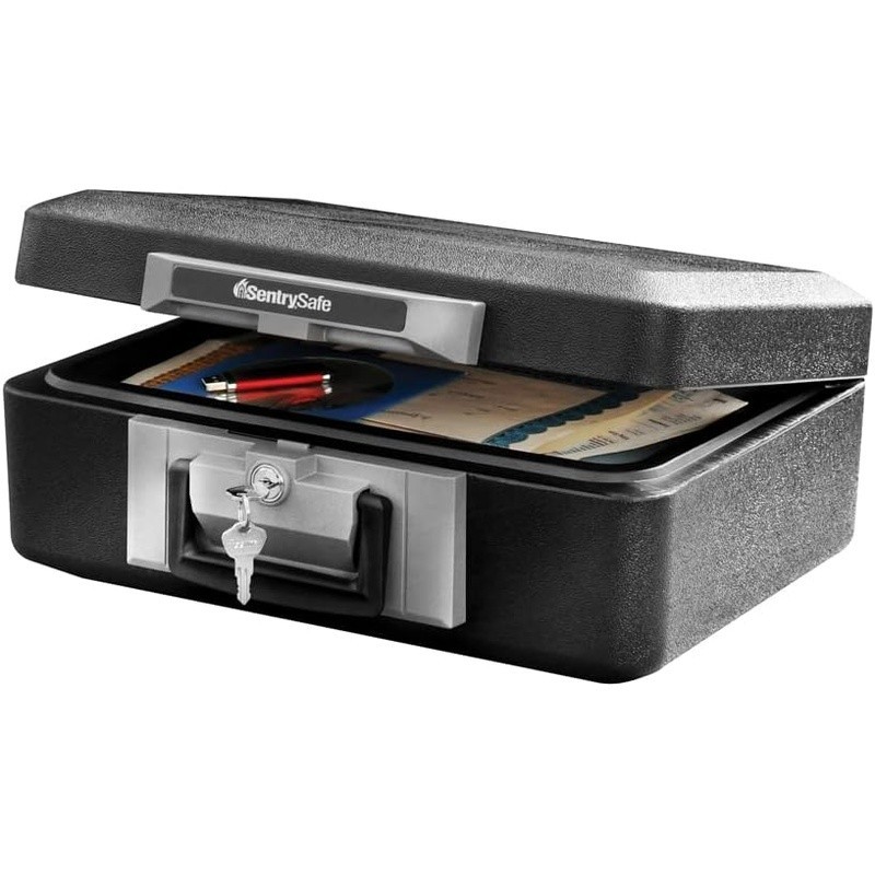 Fireproof Safe Box Key Lock Durable Security Storage Documents Valuables New